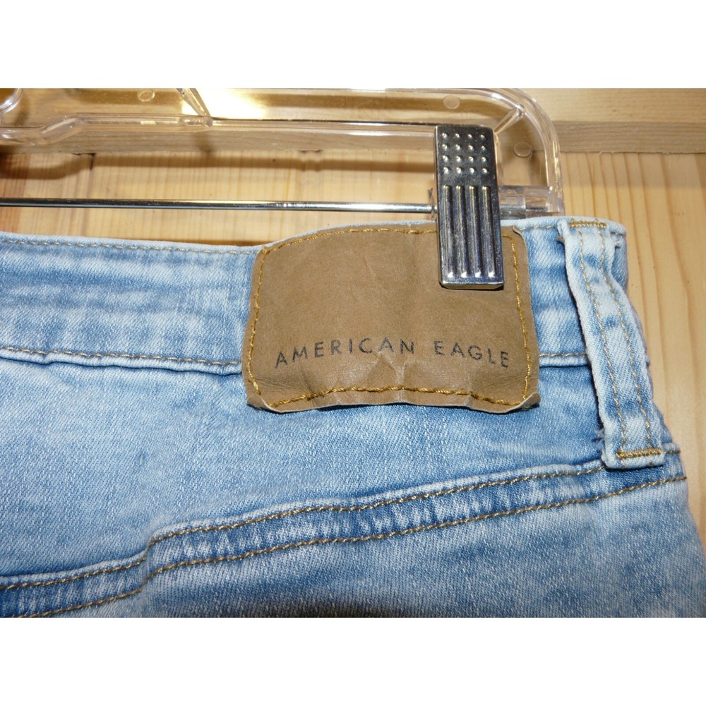 American Eagle Next Level Flex Skinny Blue Jeans Mens 31 x 30 Distressed‎ - Picture 6 of 11
